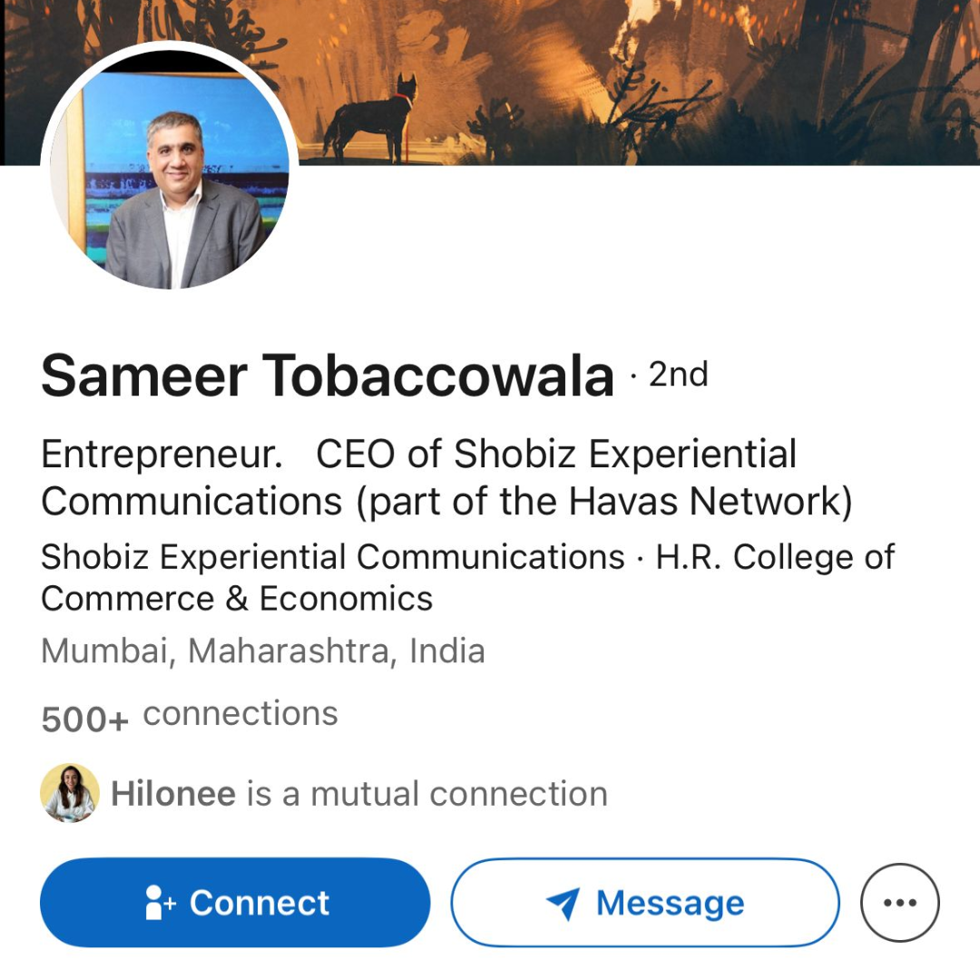 Sameer Tobaccowala LinkedIn